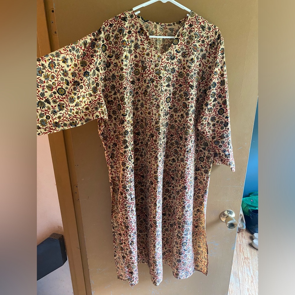 Silk shift dress